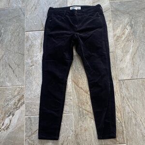 Old Navy Rockstar Super Skinny velvet Pants in Black